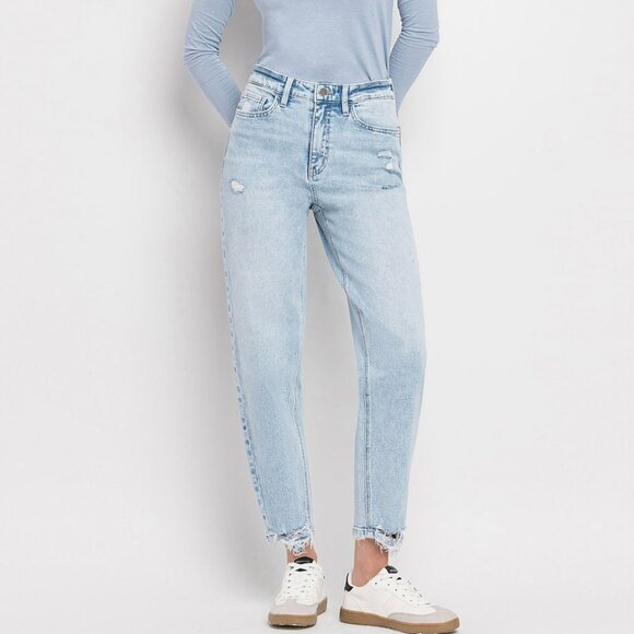 NWT Flying Monkey Super High Rise Barrel Leg Jeans - Picture 4 of 11